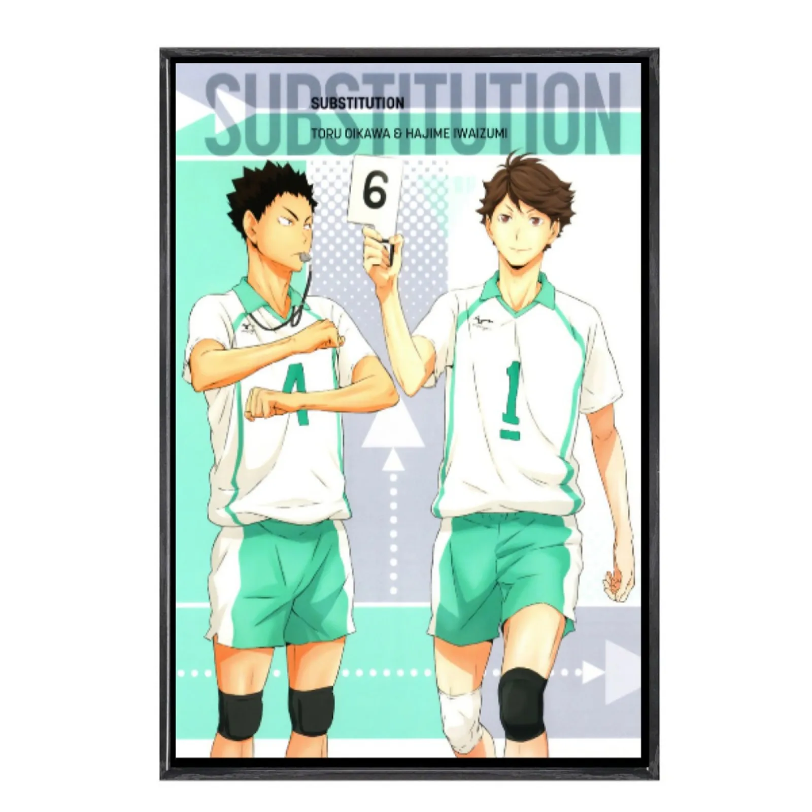 

Japanese Manga Multi-Size Canvas Poster Double Framed Wall Art, Haikyuu Home Decor for Living Room Bedroom
