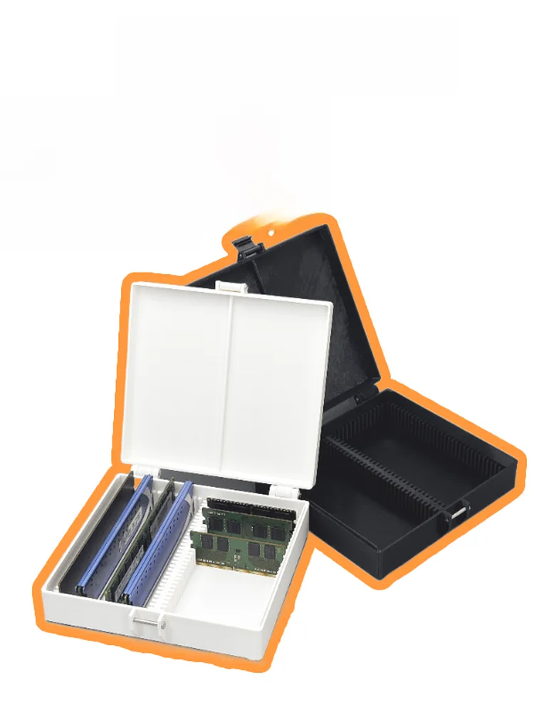 Desktop Notebook Memory Stick Storage Box Computer Server Memory Stick Organizer Desk Top Storage Box Simplistic Design Plast...