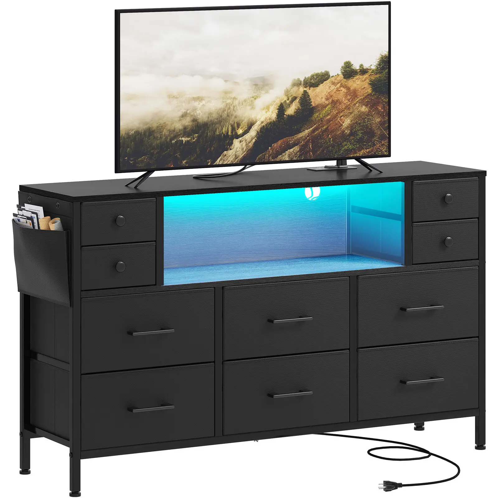 

TAUS LED TV Stand Cabinet for 60/55 in Entertainment Center TV Media Table
