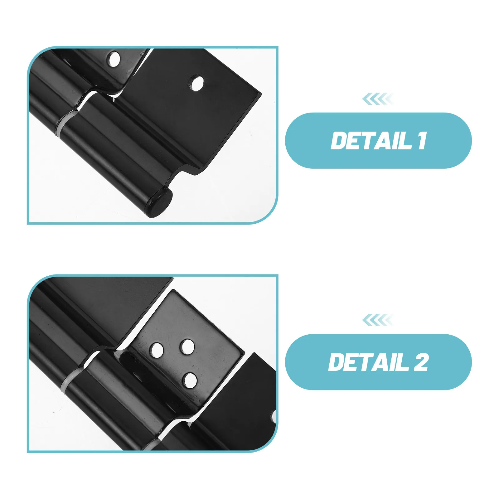 1Set Rv Door Hinge Kit Alloy Friction Hinge for Entry Door Motorhome Travel Trailer Camper 5-Leaf Heavy Duty Rust-Proof Slam