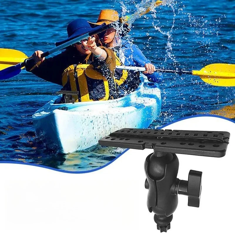 

Fish Finder Mounting Plate Universal Mounting Plate Fish Stand Base Universal 360 Degree Swivel Mounting Plate For Kayak Boats