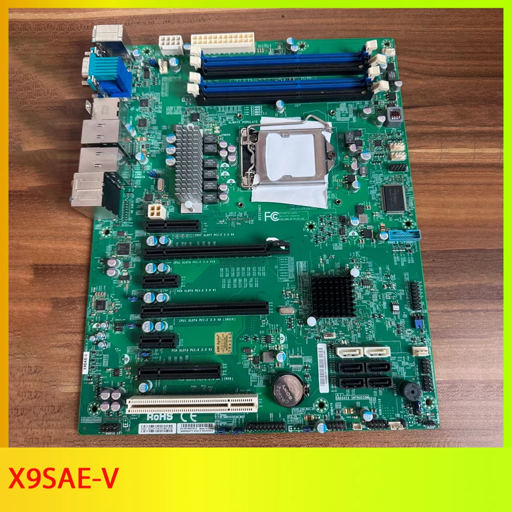 

Материнская плата компьютера промышленного управления Super-Micro LGA1155 i7/i5/i3 32 ГБ DDR3 X9SAE-V