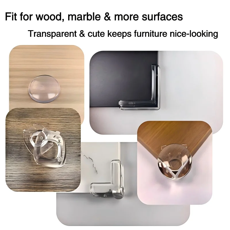 36 pièces/ensemble de protections d'angle transparentes pour la sécurité des bébés, protections anti-collision pour les bords de table et butées de porte, essentiels pour nouveau-nés