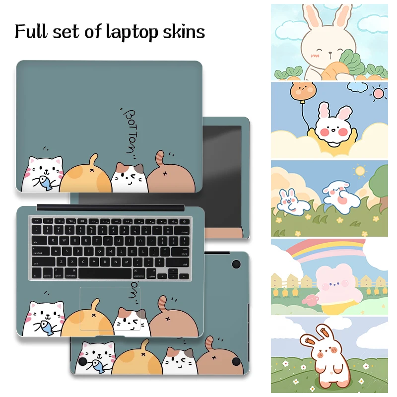 DIY Universal Laptop Cover Skins Stickers Cartoon Rabbit Skin 13