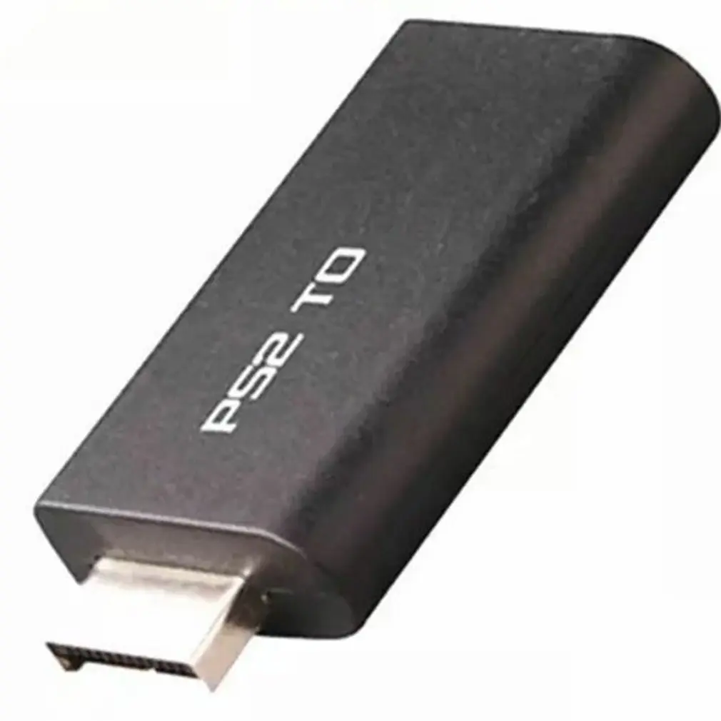 Convertidor compatible con PS2 a HDMI, adaptador estable y resistente compatible con PS2 a HDMI con adaptador de Audio y vídeo, envío directo