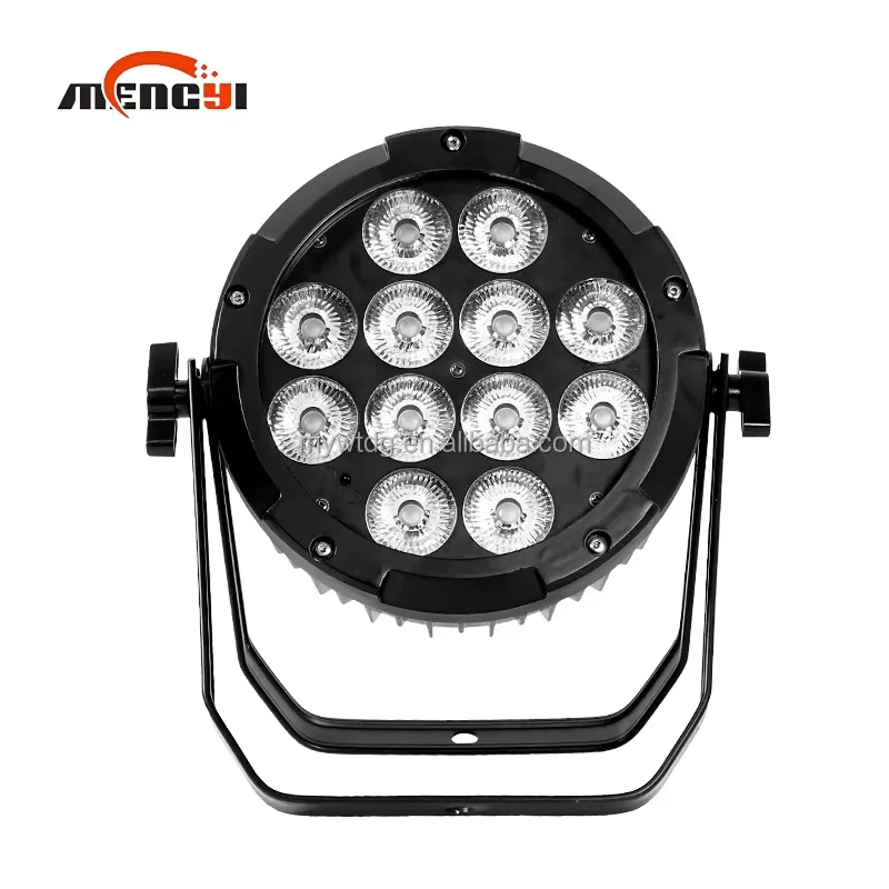 سطوع عالية مقاوم للماء IP65 RGBWUV كامل اللون اللاسلكية APP LED الاسمية ضوء 12 قطعة * 18 واط 6in1 بطارية LED الاسمية ضوء DMX512 التحكم
