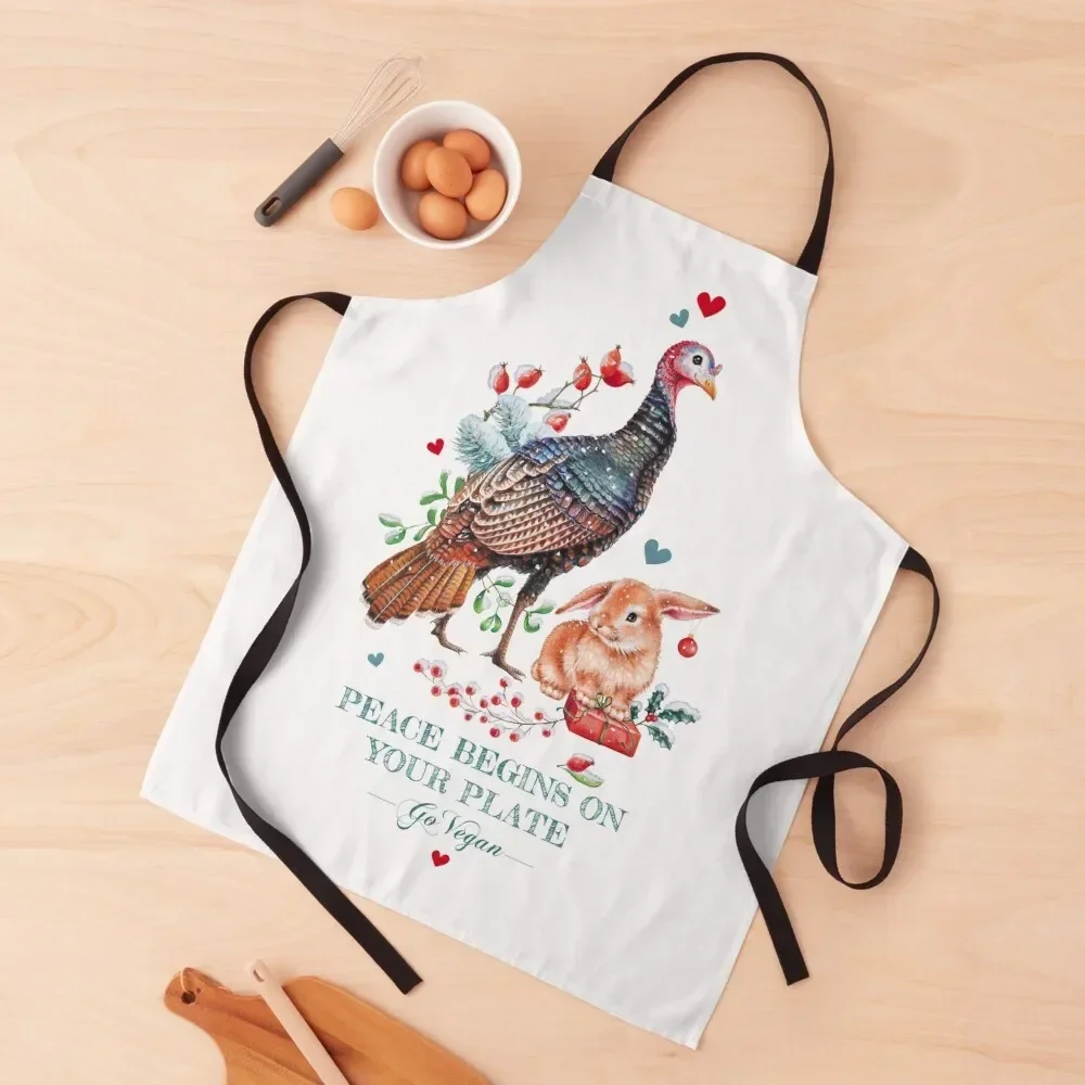 

Peaceful Christmas by Maria Tiqwah Apron kitchen gadgets Kitchen Front Apron