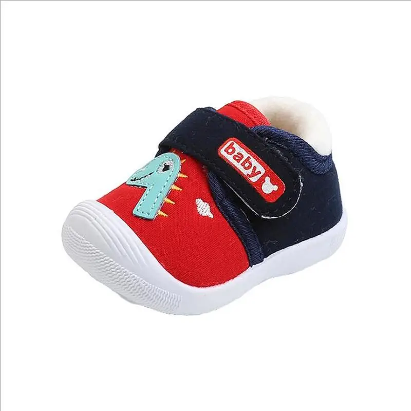 BInfant First Walkers Shoes with Cute Cartoon Pattern 2023 Fashion Baby Boy Causal Loafers and Toddler Girl Non-slip Shoe