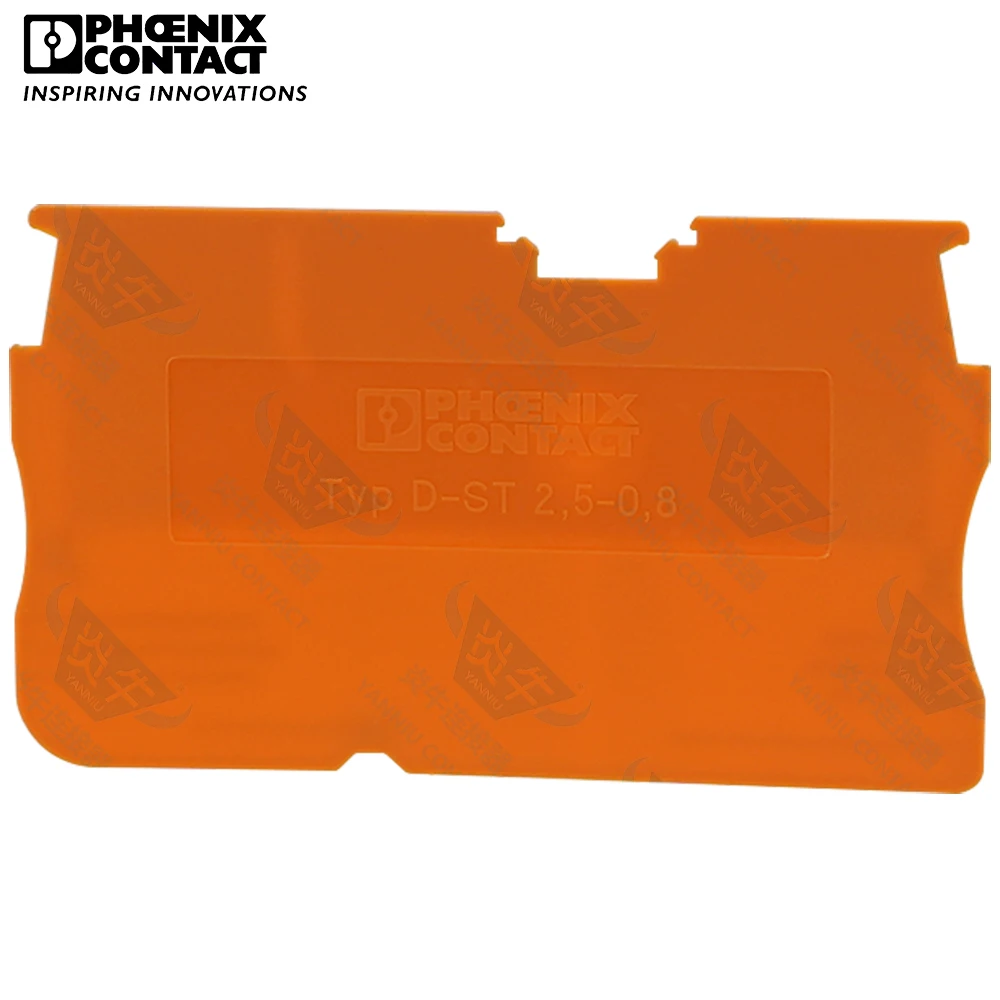 Phoenix Contact PLUG-IN Din Rail Screwless Terminal Blocks D-ST 2.5-0.8 OG 3030511 Accessories End Cover For PT 2.5 3209510