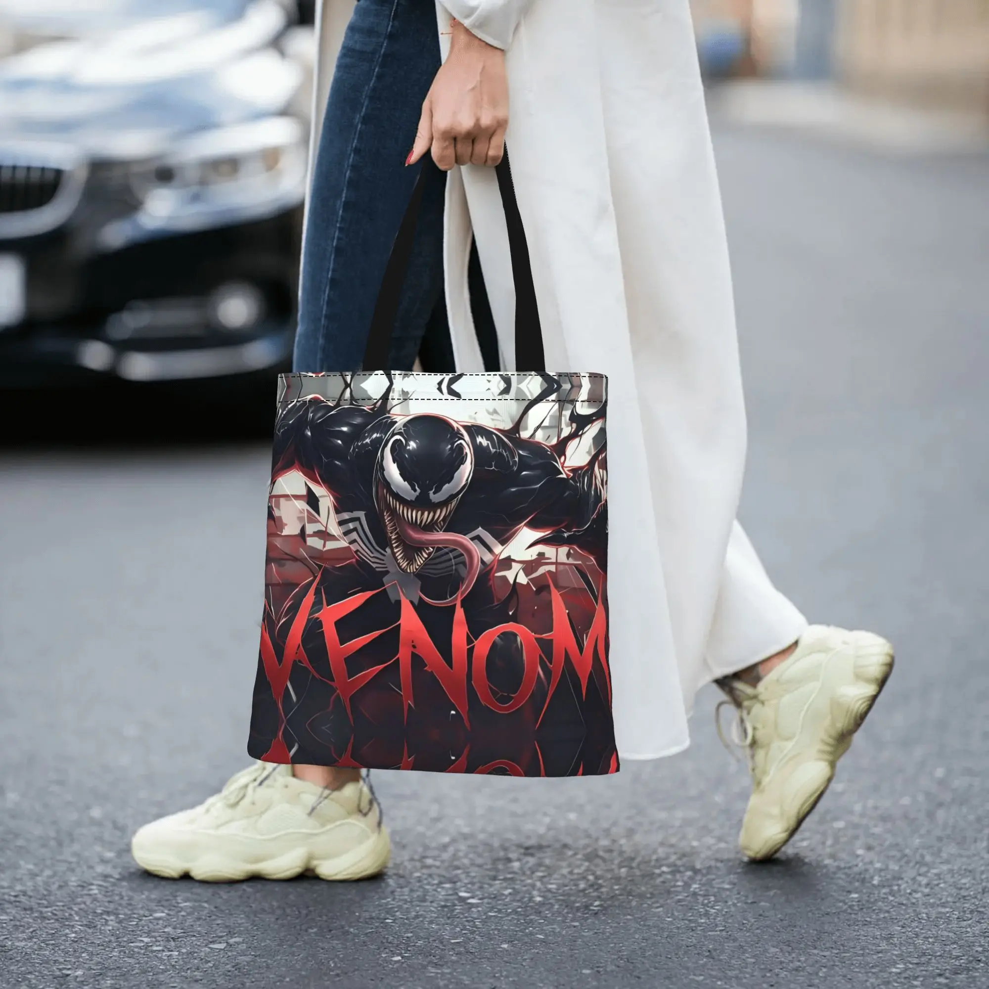 

Fashion shopping bag Leisure Venom Canvas Marvel Marvel Canvas Tote Bag Women'S Shoulder Handbag