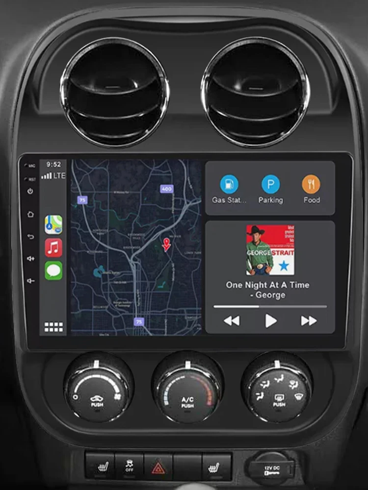 راديو ستيريو للسيارة لاسلكي CarPlay Android راديو السيارة التلقائي مع نظام تحديد المواقع واي فاي BT راديو FM مشغل الوسائط المتعددة لسيارة جيب باتريوت كومباس