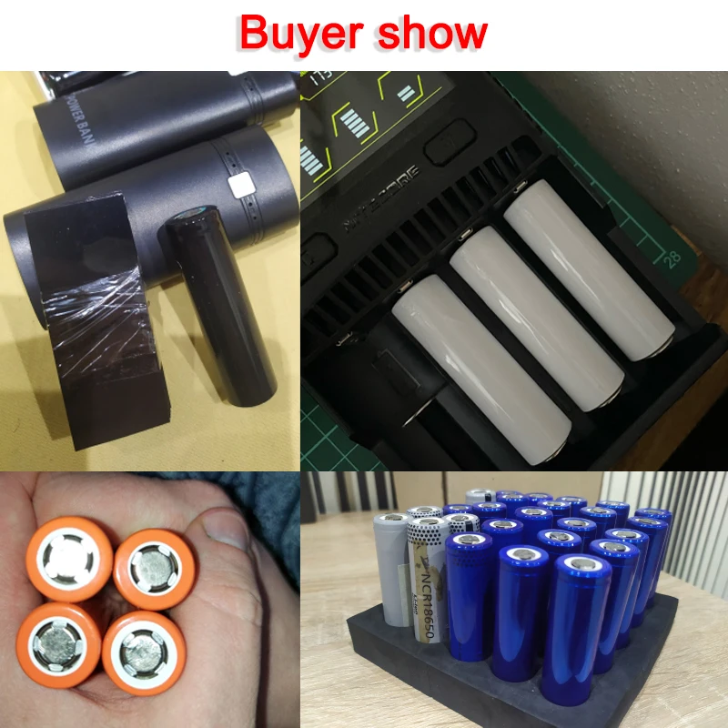 25/50/100/500pcs 18650 Lipo Battery Wrap PVC Heat Shrink Tube Precut Width 29.5mm x 72mm Insulated Film Protect Case Pack Sleeve