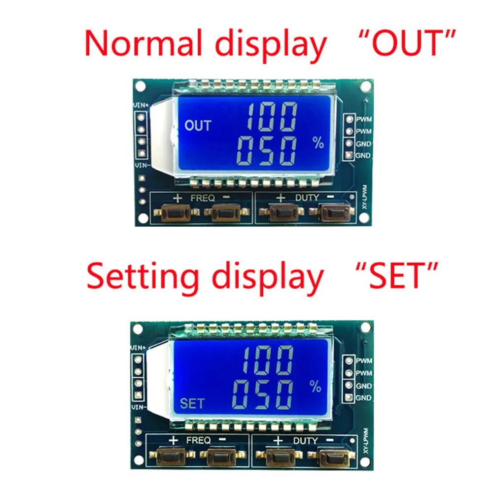 DC 3.3V-30V 1-Channel 1Hz-150KHz Dual Mode Signal Generator Square Wave LCD PWM Pulse Frequency Duty Cycle Adjustable Module