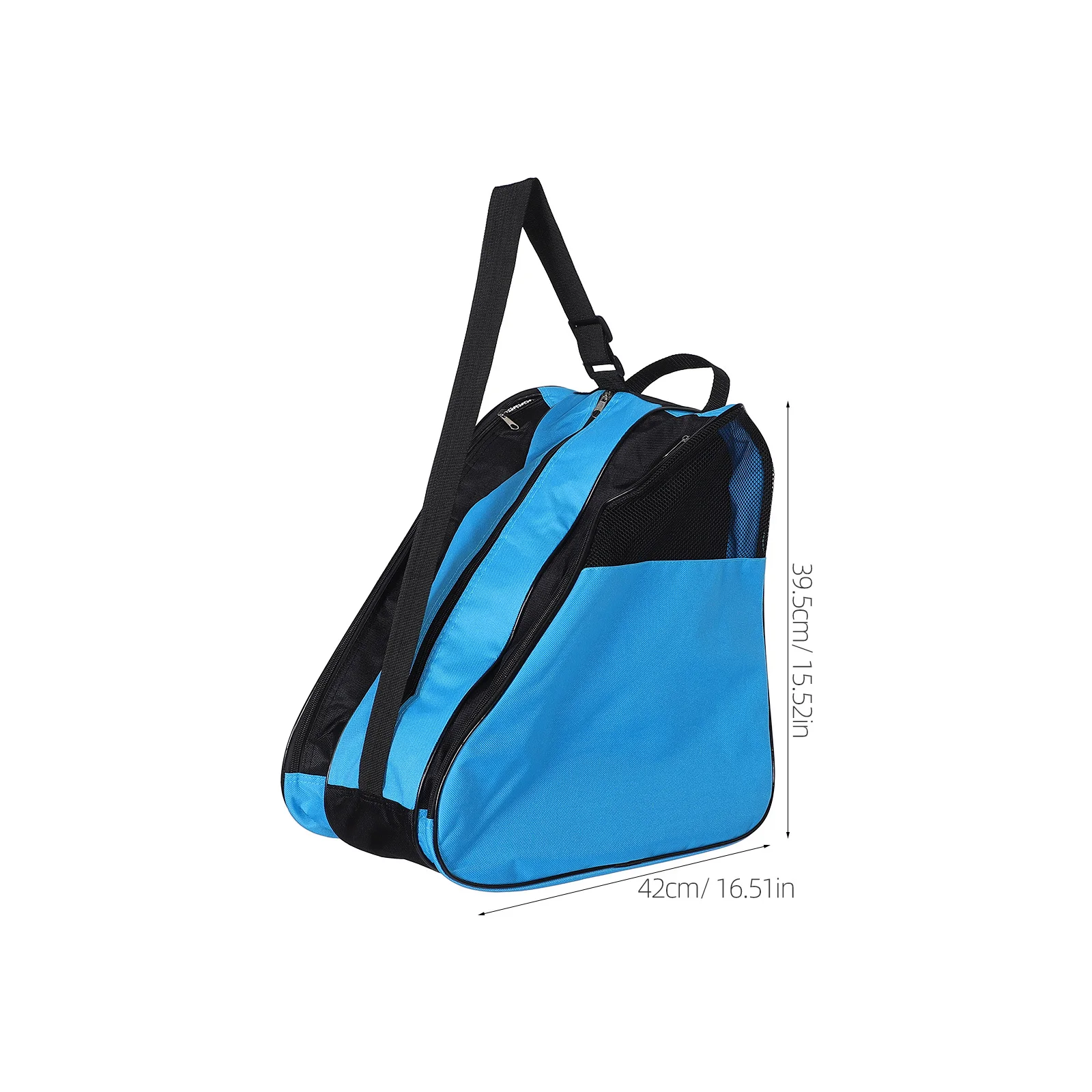 حقيبة زلاجات دوارة ذات سعة كبيرة ومتعددة الوظائف وحزام قابل للتعديل وحقيبة أحذية تزلج للنساء والرجال