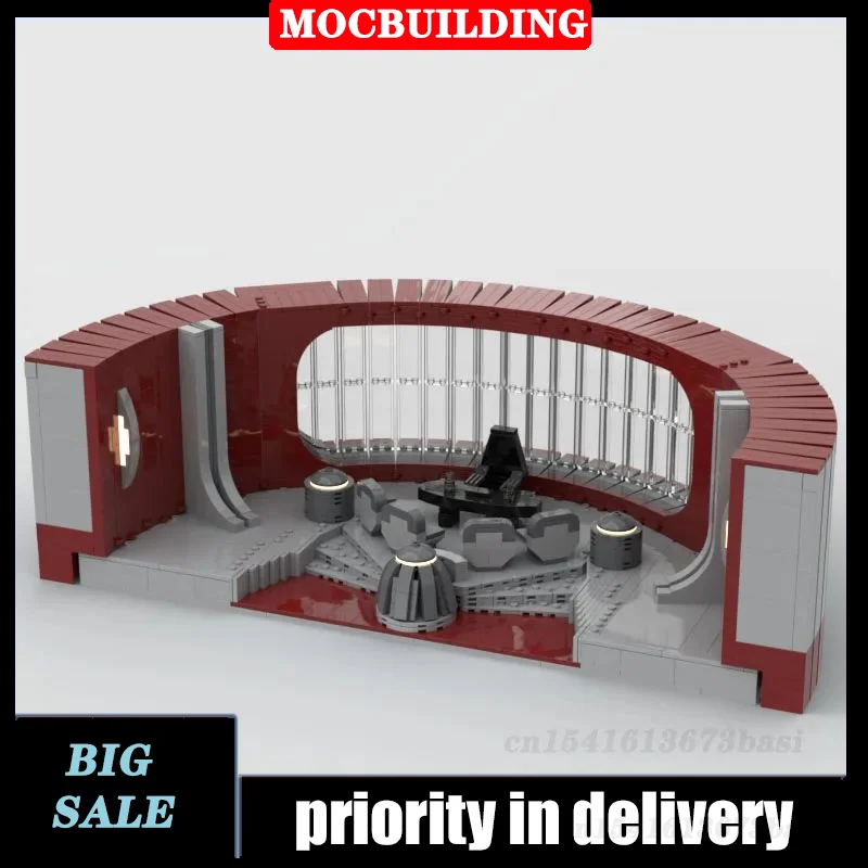 MOC Space Wars Office Model Building Block Assembly Conference Room Building Collection Toy Gifts