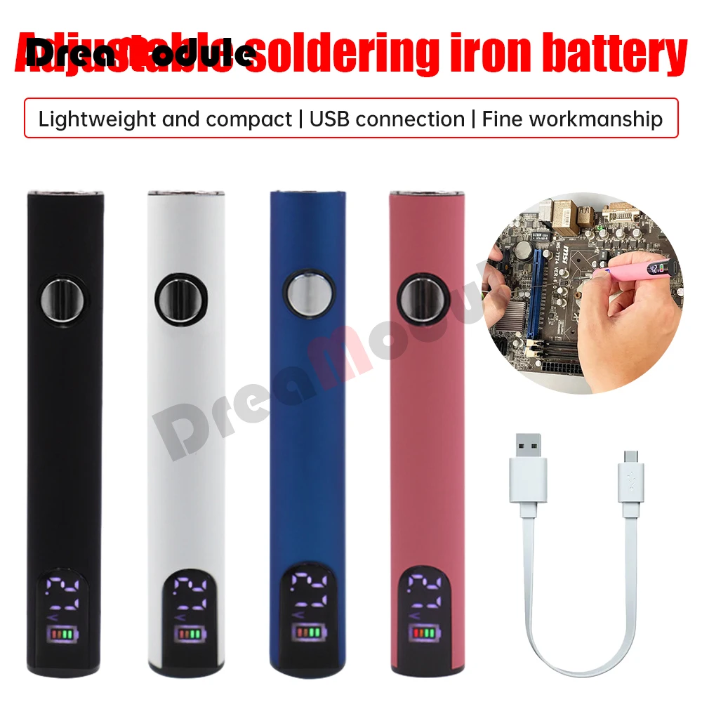 400mah Preheating Battery Button Voltage Adjustment 510 Preheating Battery Voltage Adjustment Battery Electric Soldering Iron