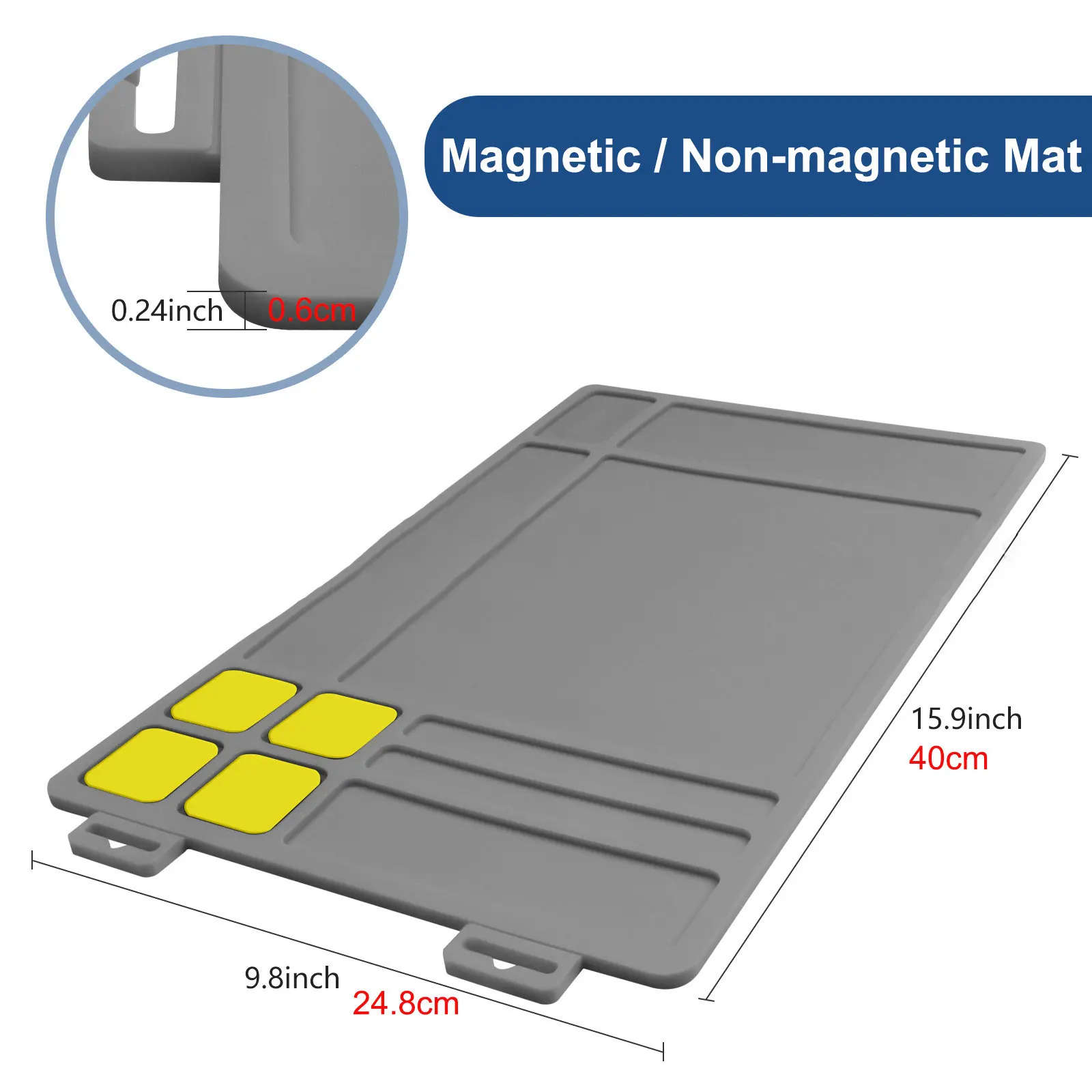 

Anti-slip Magnetic Gun Cleaning Maintenance Pad Pistol Glock Disassembly Assembly Repair Pad Tactical Durable PVC Cleaning Mats