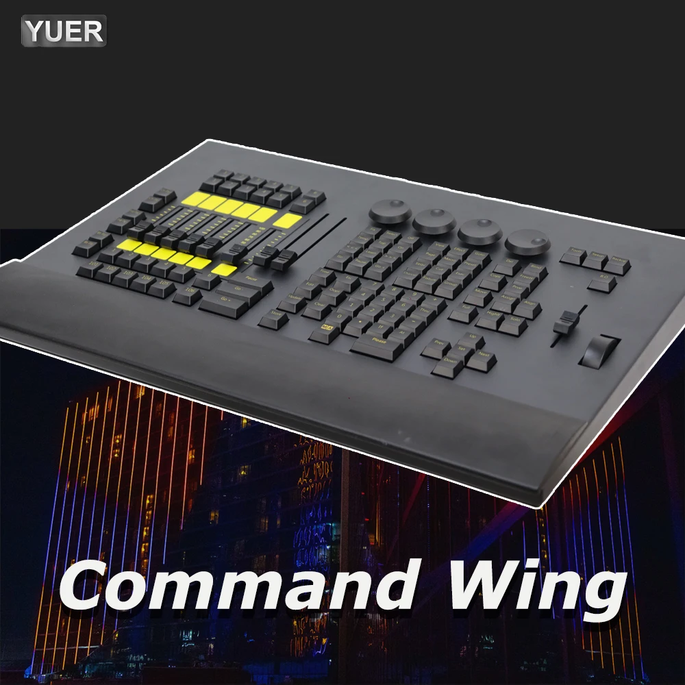 Lastest Version Software Command Wing Controller ConnectFor Stage Lighting DMX Moving Head Lighting 2048 Parameters Fader Wing