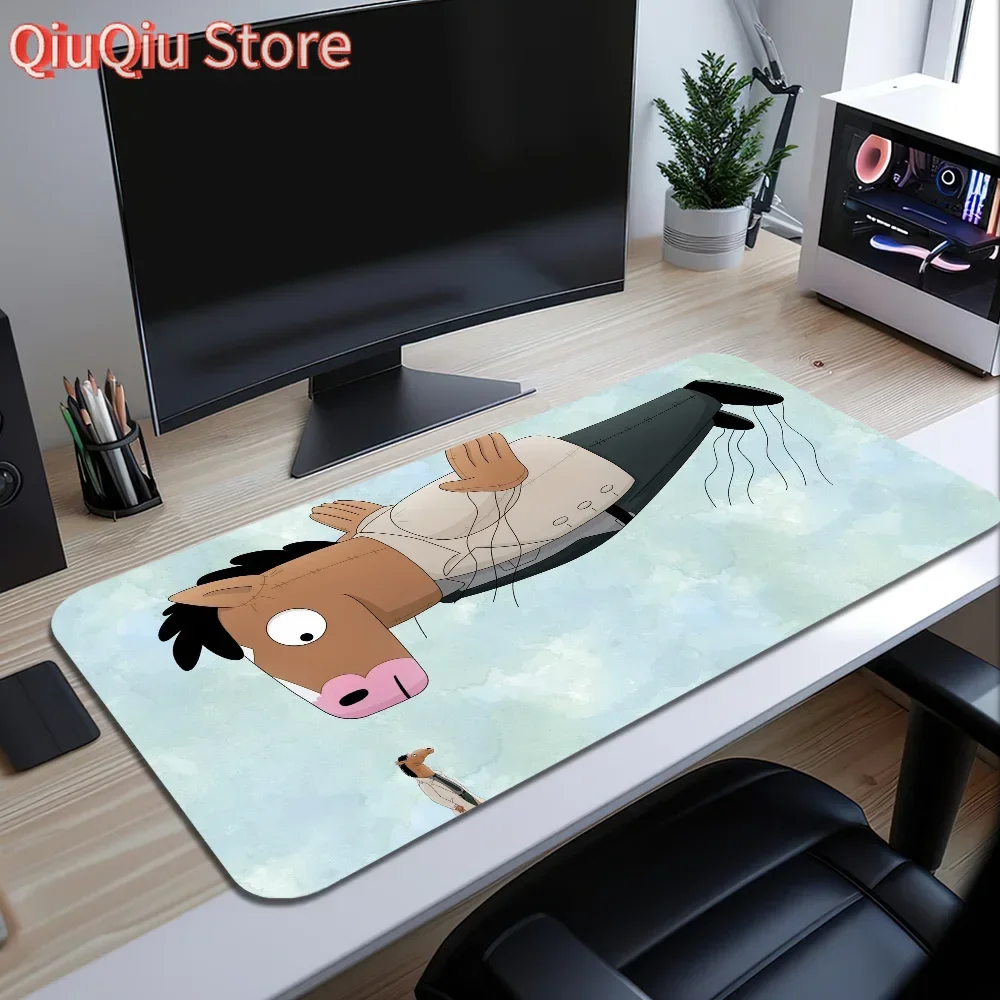 Cartoon B-BoJack Horseman Mouse Pad Large Desk Mat Keyboard Ergonomic Office Rubber PC Non-slip Anti-fray Home Custom Best Price