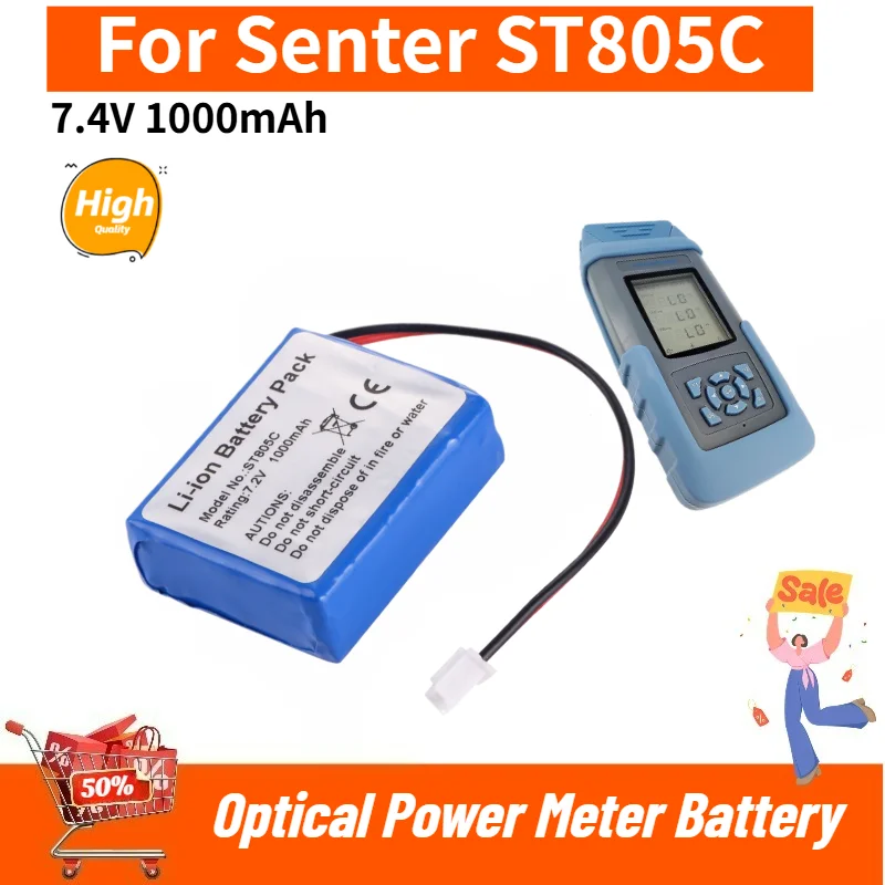 

For Senter ST805C Optical Power Meter Brand New High Quality 7.4V 1000mAh Replacement Battery