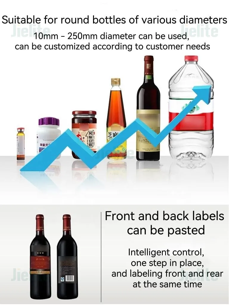 Desktop Semi Automatic Can Jar Round Wine Bottles Adhesive Sticker Labeling Machine Label Applicator Machine