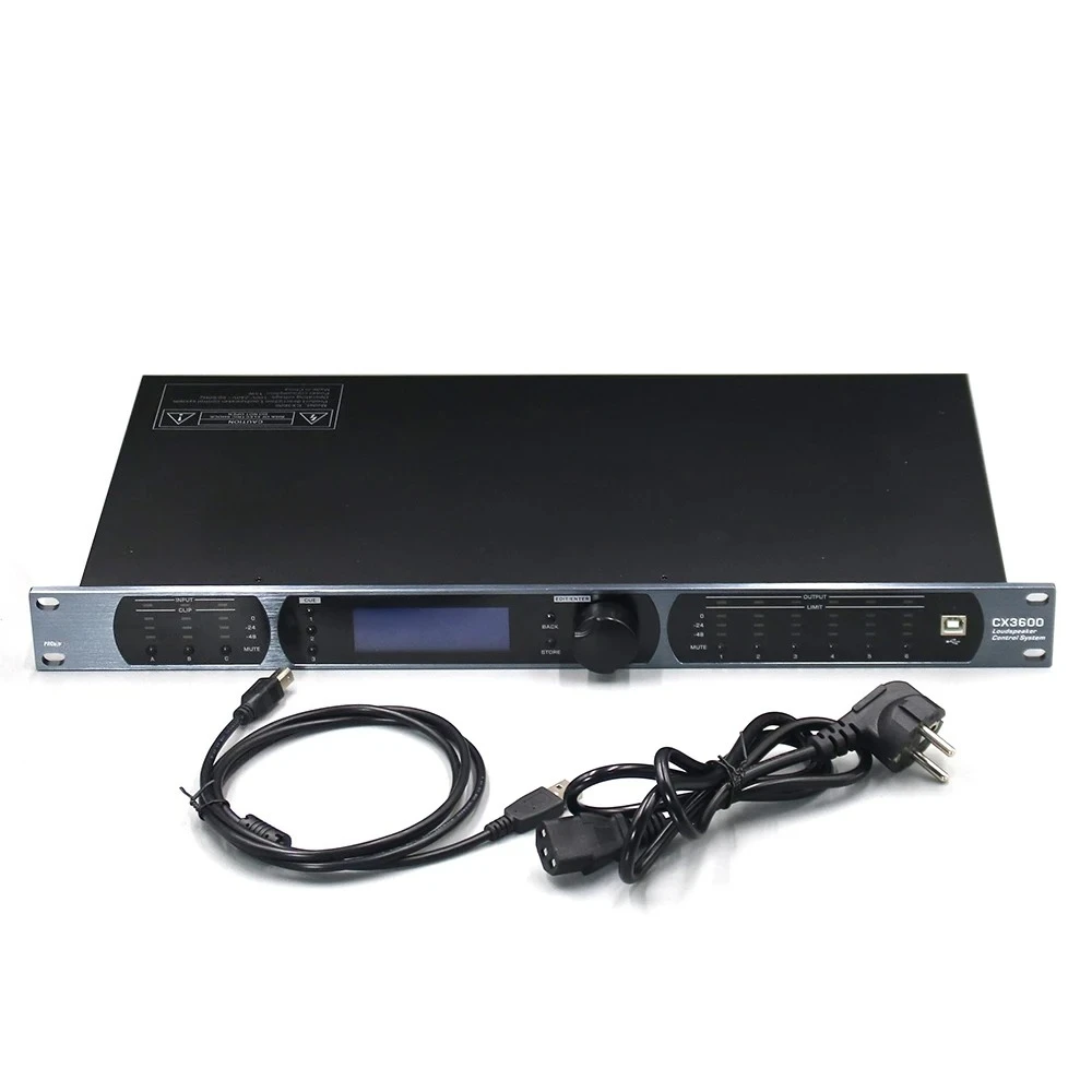 CX3600 Wholesale Professional DriveRack 3 in 6 Out DriveRack Complete Loudspeaker Management System
