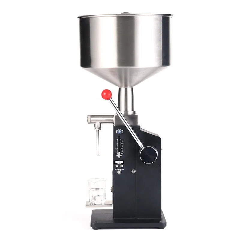Semi-auto Cosmetic Cream Piston Paste Filling Machine Manual Constant Temperature Liquid Ointment Filling Mixing Heating Machine