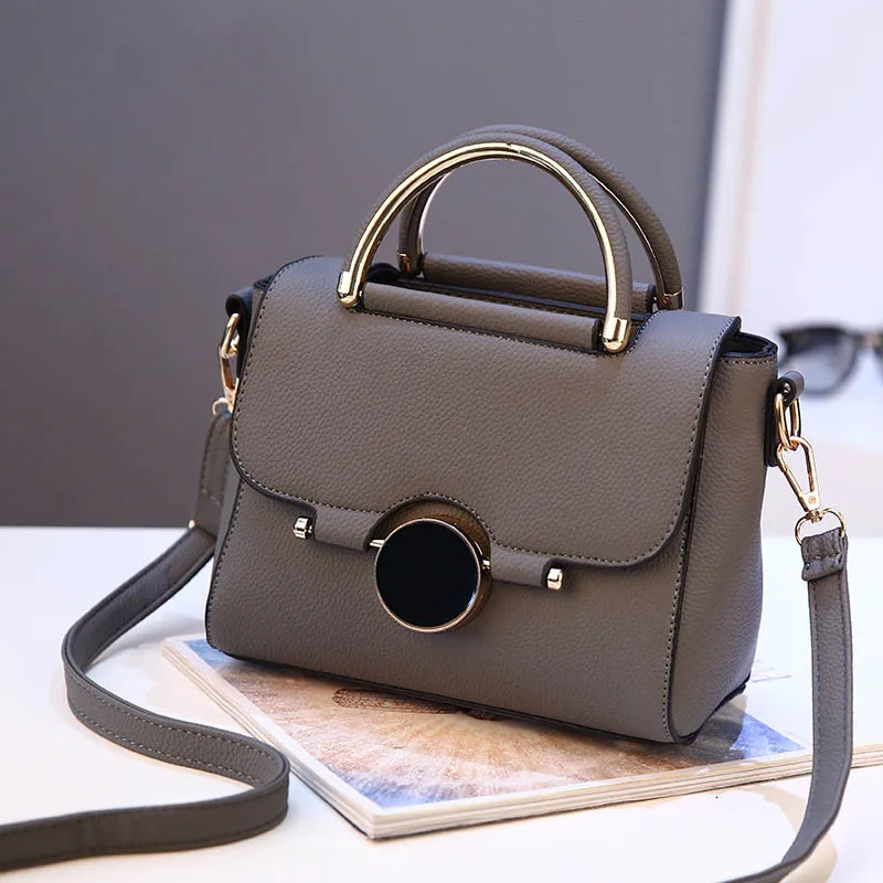 Women Handbag New Fashion Shoulder Bags For Lady Solid Totes Cute Shopping Messenger Bag Lock Black Red Color Hand Bags