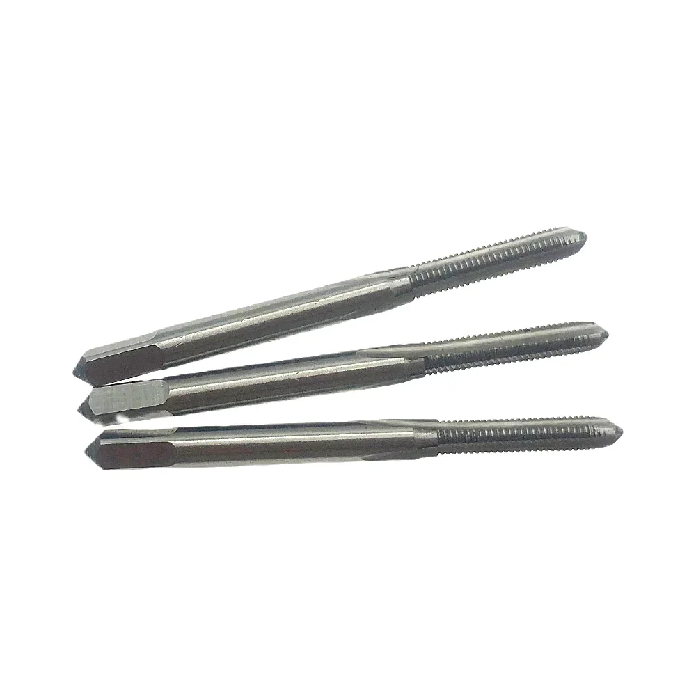 6-48 UNS Tap Set 3 PIECE 3 FLUTE HSS 6x48 Threading Tool Drill Tools 6 - 48 Tap Hand Tools 6 x 48 Thread Repair Tool