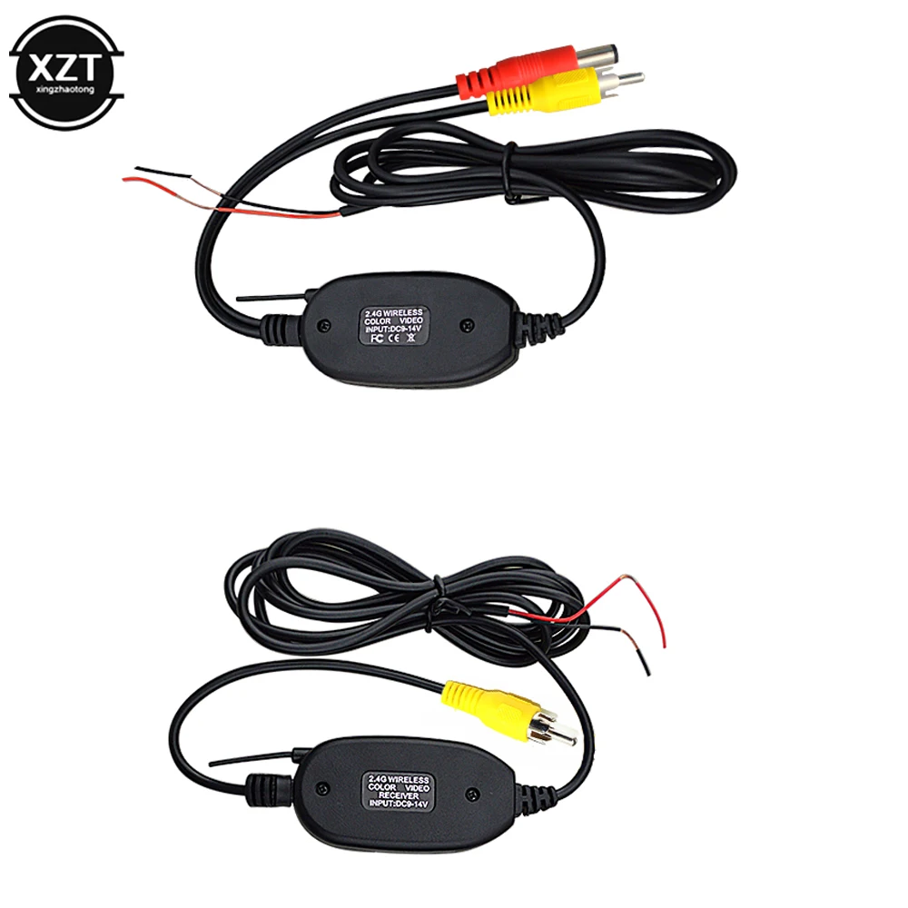 2.4 Ghz Wireless Rear View Camera RCA Video Transmitter Receiver Adapter Kit for Car Reversing Camera Rearview Monitor