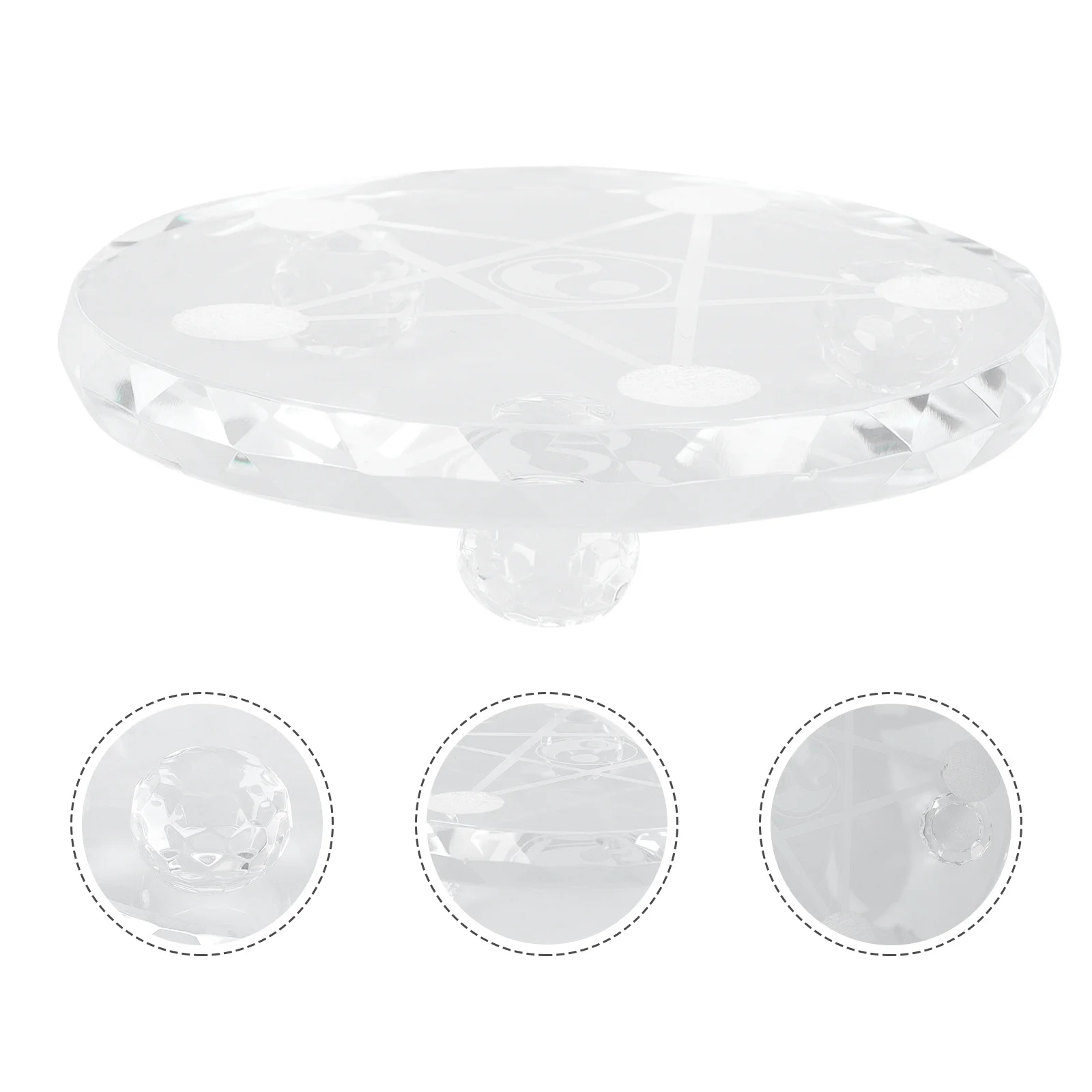 

Crystal Balls Display Stand Premium Transparent Jade Pedestal Glass Agate Round Base Decorative Jade Holder Perfect for Antiques