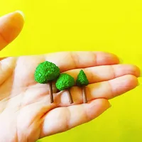 wholesale 30 Pcs/mini trees/fairy garden gnome/moss terrarium home decor/crafts/bonsai/bottle garden/miniature/home decor/a032