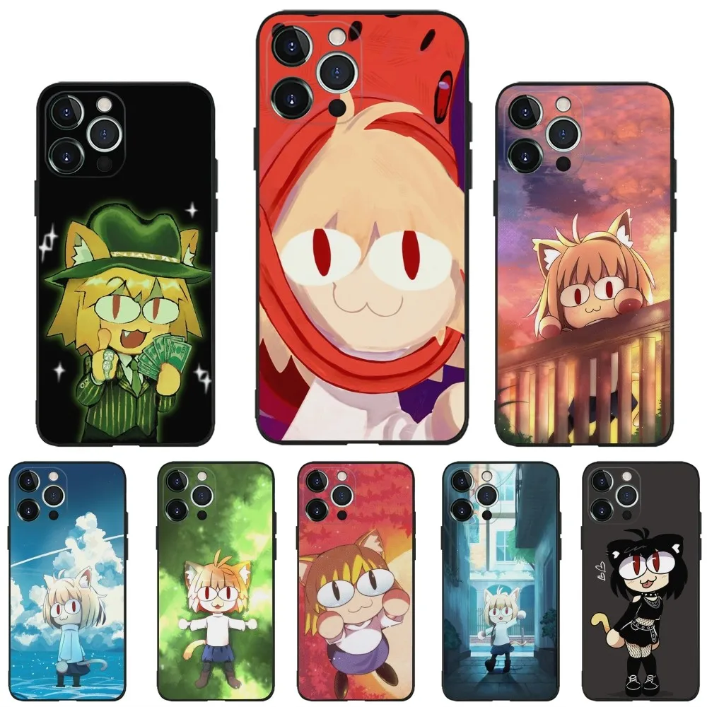 

Neco-Arc Phone Case For iPhone 16,15,14,13,12,11,Plus,Pro Max,XS,X,XR,SE,Mini,8,7 Soft Silicone Black Cover