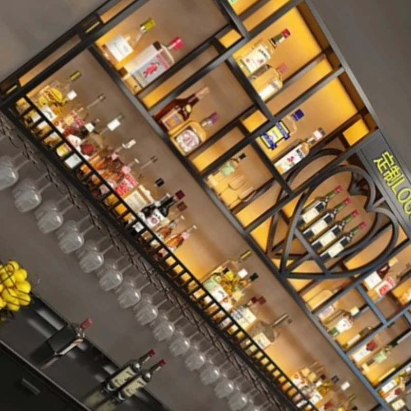 

Art Single Wine Rack Vintage Vertical Luxury Nordic Standing Floor Cabinets Living Room Coffee Bar Whiskey Showcase Furniture