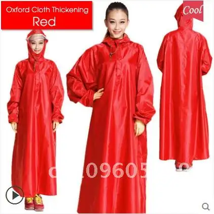 Men Women Bicycle Thick Long de Poncho with Sleeves E-bike mujer Ponchos Rain chuva Woman Fishing Rain Raincoat Long capa Man