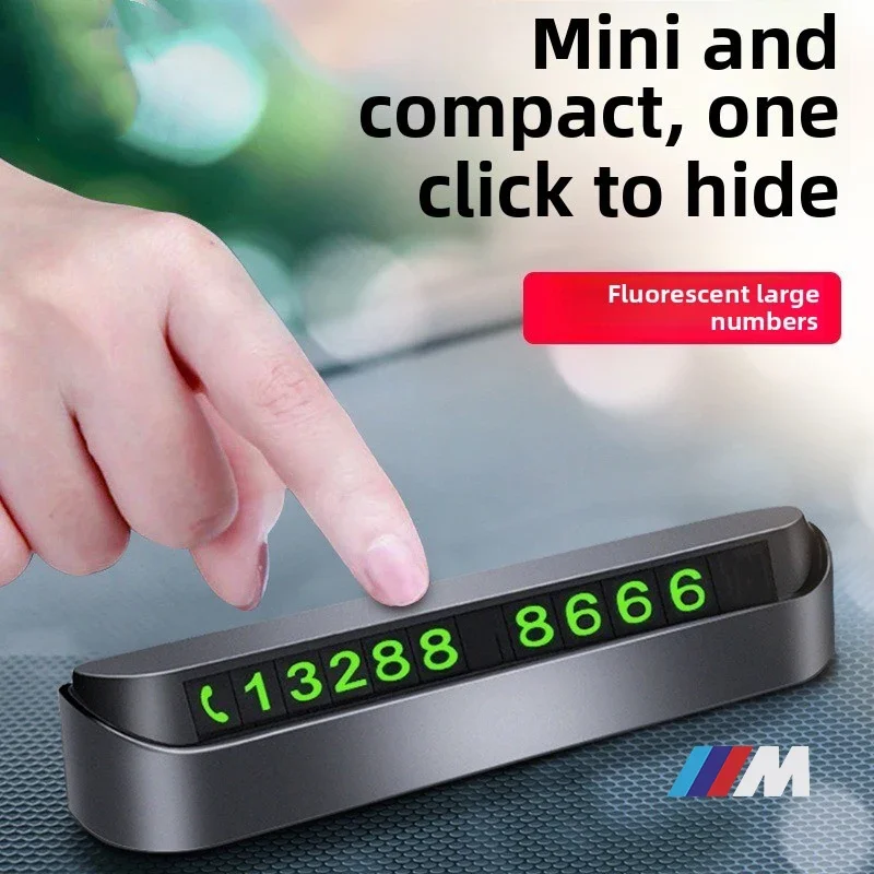 

Car Temporary Parking Phone Number Card For BMW M E34 E36 E60 E90 E46 E39 E70 F10 F20 F30 X5 X6 X1 M3 M5 M6 E71 F01 F02 F87