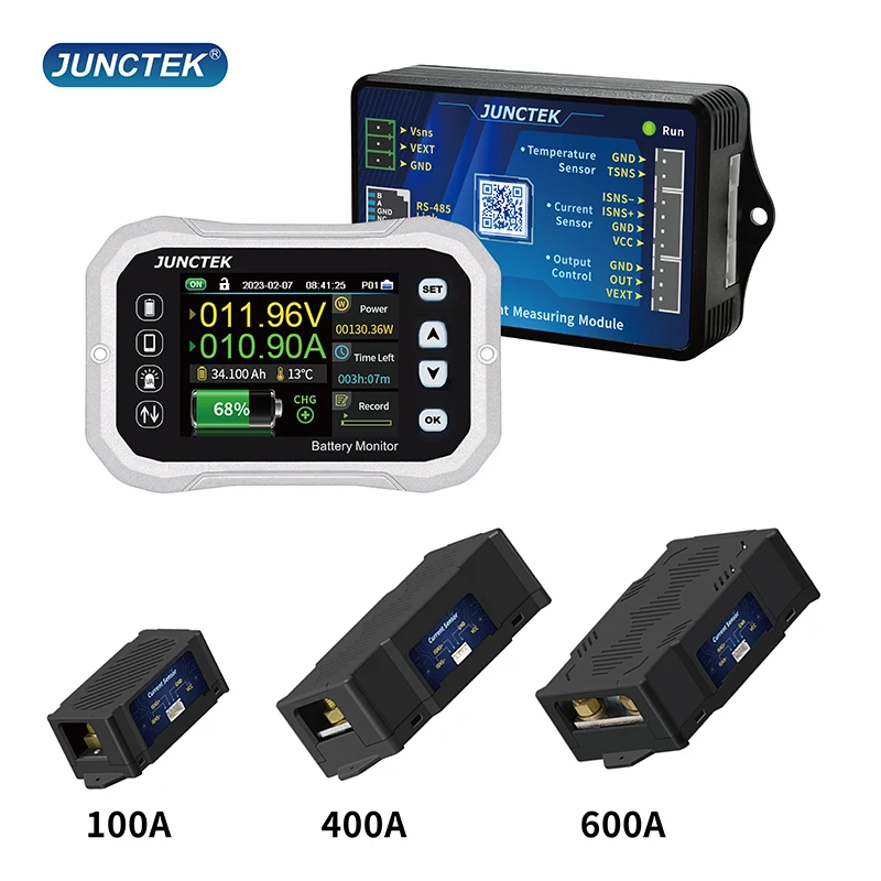 Monitor akumulatora Bluetooth KH140F DC 0-120V 100A 400A Tester akumulatora napięcie prądu VA akumulator miernik kulombowski wskaźnik pojemności