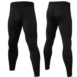 1PCS New Compression Pants Leggings Men Running Sport Quick Dry Pants Fitness Training Trousers Male Workout Clothing