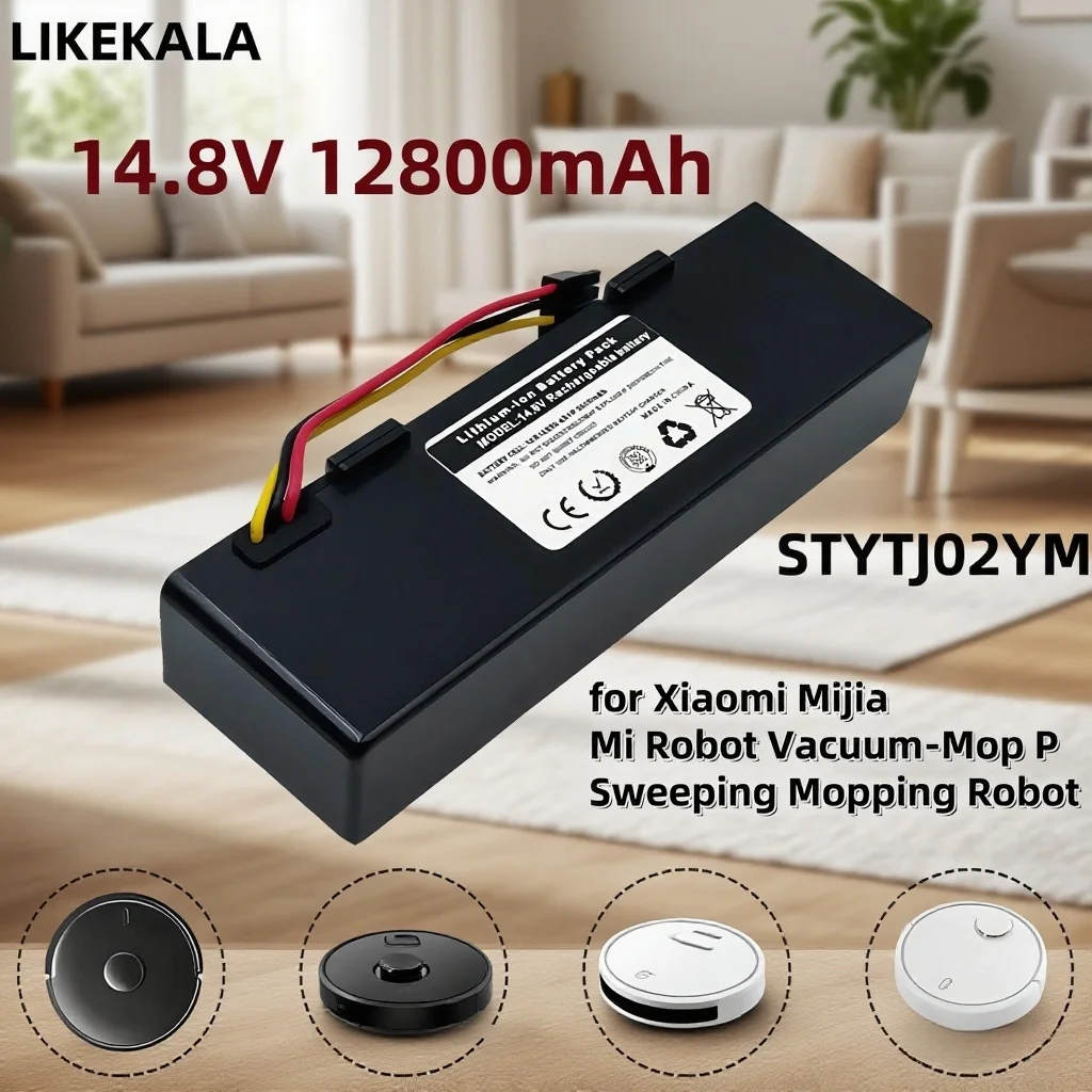 ⚡️ STYTJ02YM аккумулятор 14,8 В 12800 мАч для пылесоса Xiaomi Mijia LDS, робота-пылесоса Mi P, робот-пылесос Mi 2S/Haier JX37 ⚡️ STYTJ02YM аккумулятор 14,8 В 12800 мАч для пылесоса Xiaomi Mijia LDS, робота-пылесоса Mi P, робот-пылесос Mi 2S/Haier JX37