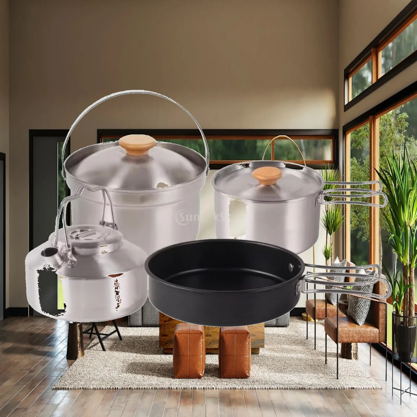 4 Pieces Stainless Steel Camp - огляд і ціна Camping Cooking Mess Kit