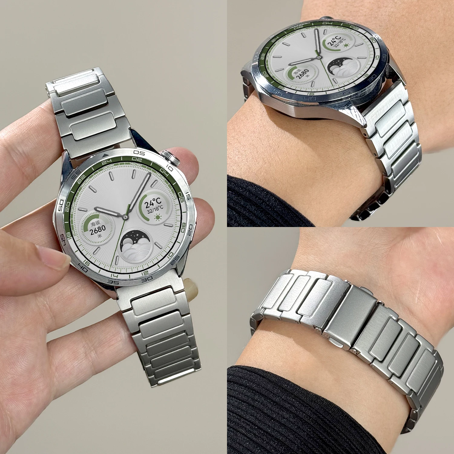 

Ремешок из нержавеющей стали 22 мм для Huawei Watch GT2 3 4/GT5Pro 46 мм, металлический браслет Correa для Huawei Watch Ultimate/Buds/GSPro GS4 3