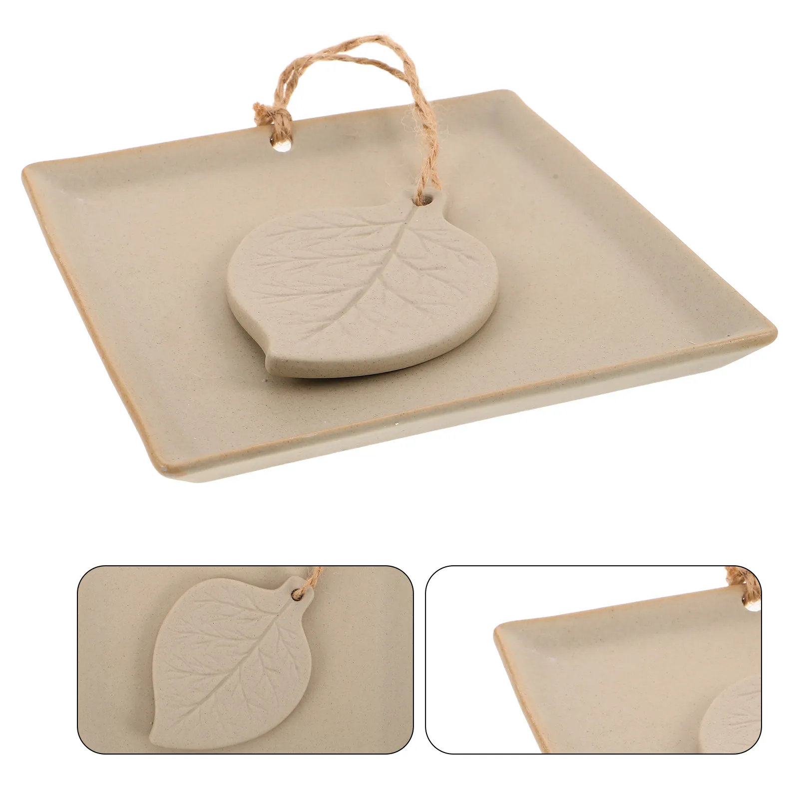 

Weighted Napkin Holder Square Ceramic Tissue Organizer Rectangular 6.42x6.42in Windproof Napkin Tray for Restaurant Cafe Dining