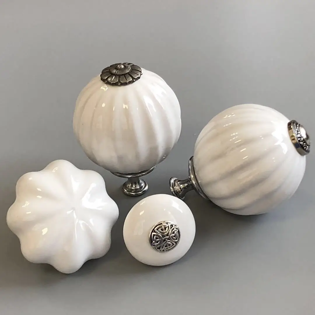 Creative Ceramic Cabinet Handles Decorative Drawer Pulls Modern Furniture Hardware Accessory for Home Kitchen Wardrobe