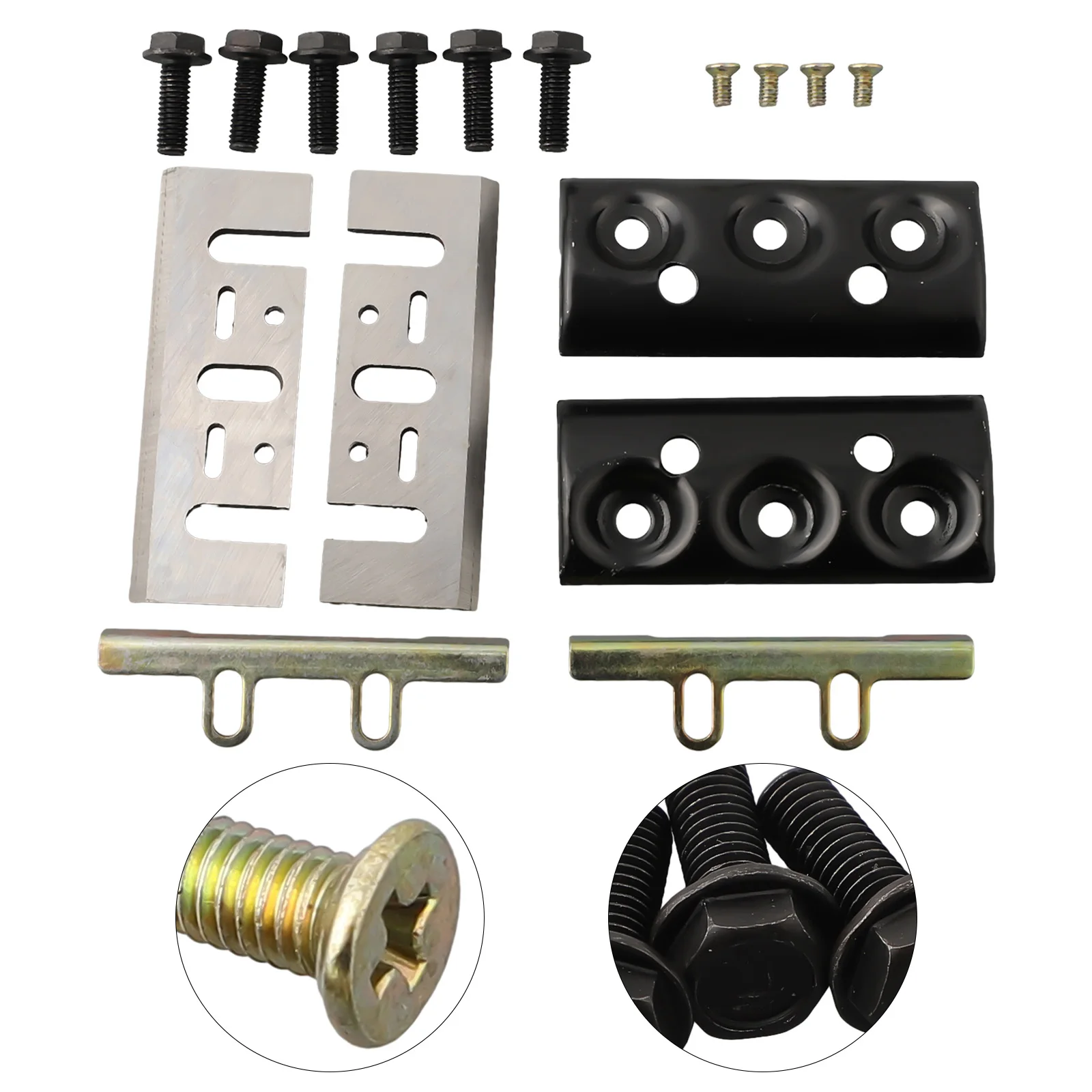 Tableting Planer Blade 16Pcs/Set Binder Clamp HSS Outer Clamp Parts Planer Blade Clamp With Screws High Quality