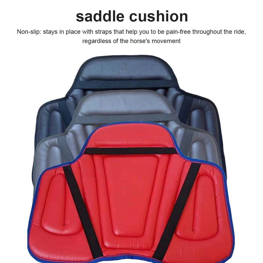 Riding Saddle Pad Soft Equestrian Seat Comfy Cover Ergonomic Sports Damping Support Cushion Adults Kids Beginners Gifts