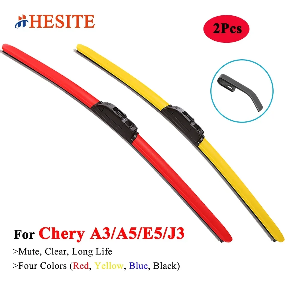 

HESITE Colorful Windshield Wiper Blades For CHERY A3 A5 E5 J3 Tengo Hatchback 2006 2010 2012 2014 2015 2016 2017 2018 2019 2020