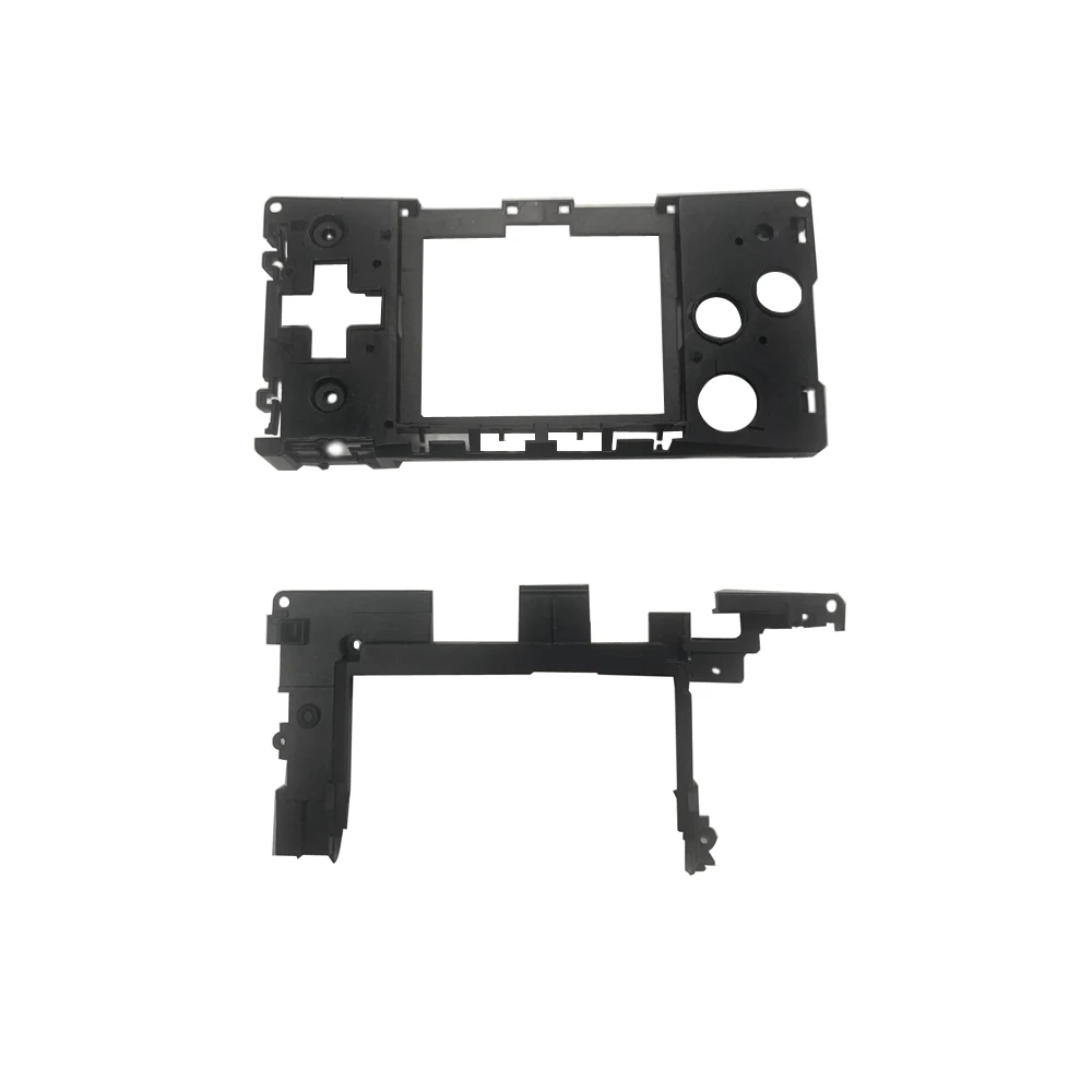 1 conjunto para console de jogos gbm, suporte de quadro de quilha frontal e traseira, estrutura de plástico para gbm, estrutura embutida, acessórios de estrutura de plástico