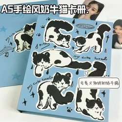 A5 Kpop Idol Photo Album Kawaii Blue Cat Photocard Holder Photo Card Binder Collect Book Album for Photographs 콜북 Фотоальбом