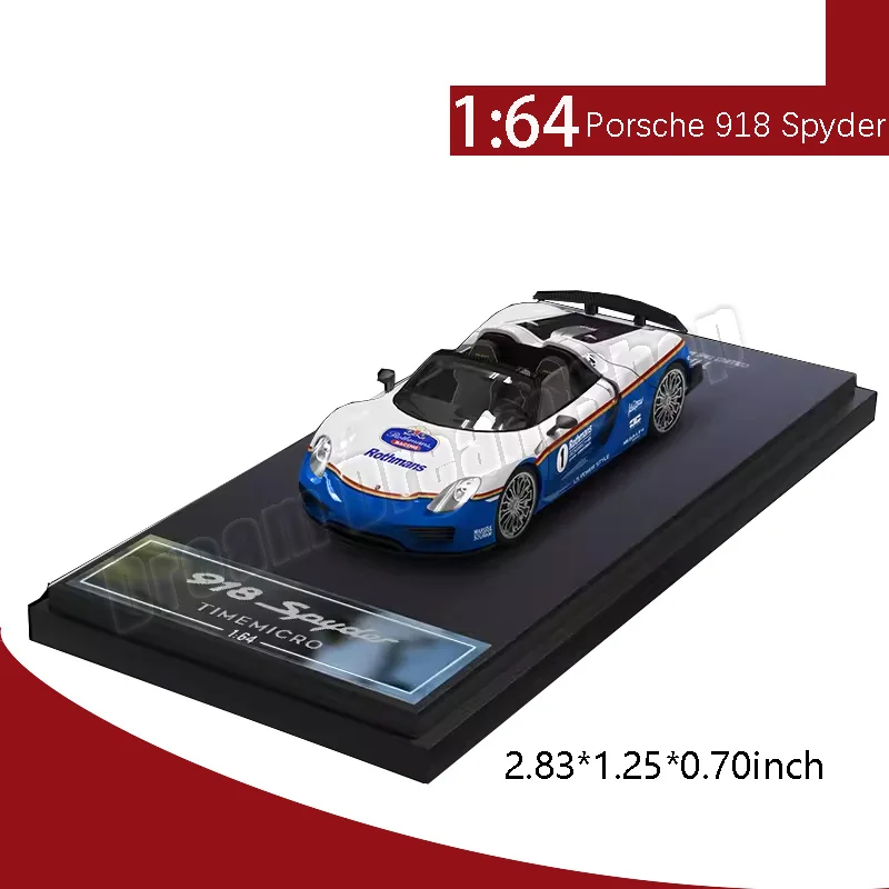 1:64 Porsche 918 Spyder Alloy Car Model Living Room Collection Decoration Holiday Toys for Boys Car Model Wholesale