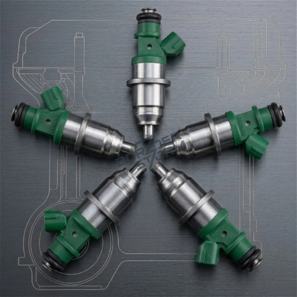 5Pcs E7T05075 Fuel Injector Nozzle For Mitsubishi Dingo CQ2A Cedia 4G15 GDI 1465A015 DIM0800G Replacement Accessories